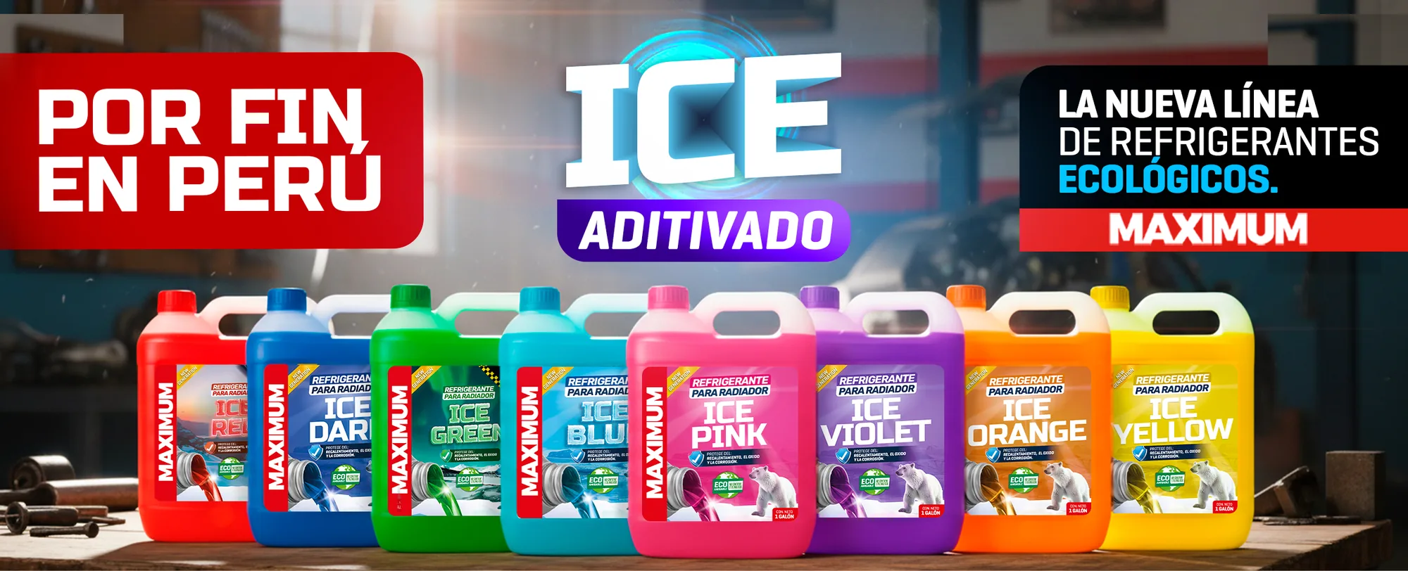 MAXIMUM – Ice Aditivado, la nueva línea de refrigerantes ecológicos
