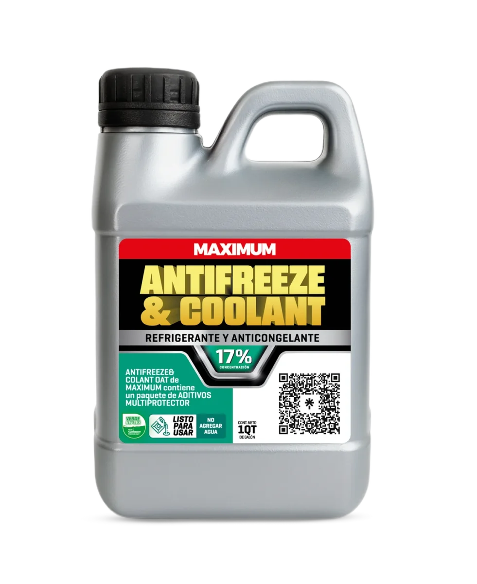 Refrigerante Maximum Antifreeze & Coolant OAT 17% Verde Reflex – 1 Litro