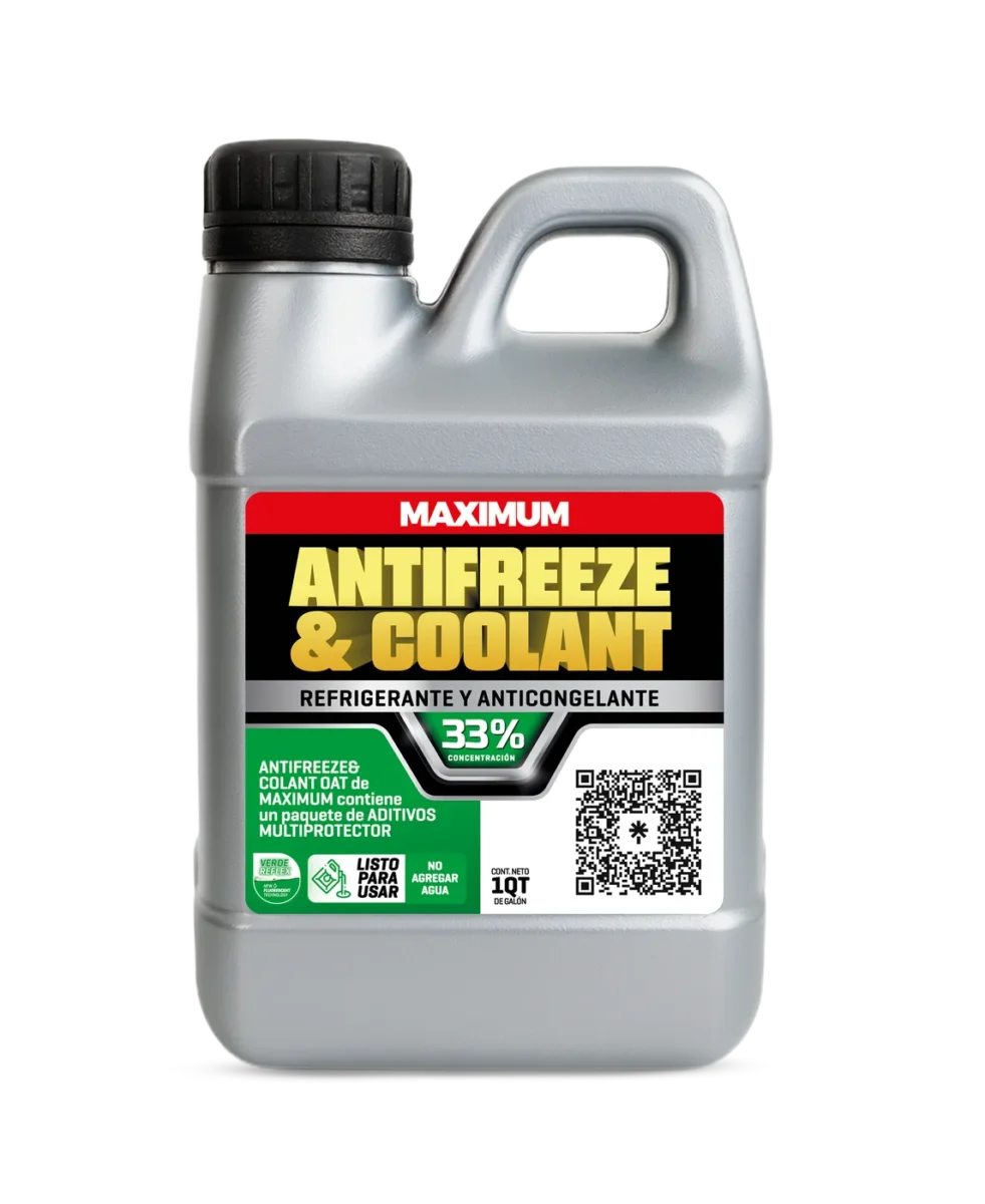 Refrigerante Maximum Antifreeze & Coolant OAT 33% Verde Reflex – 1 Litro