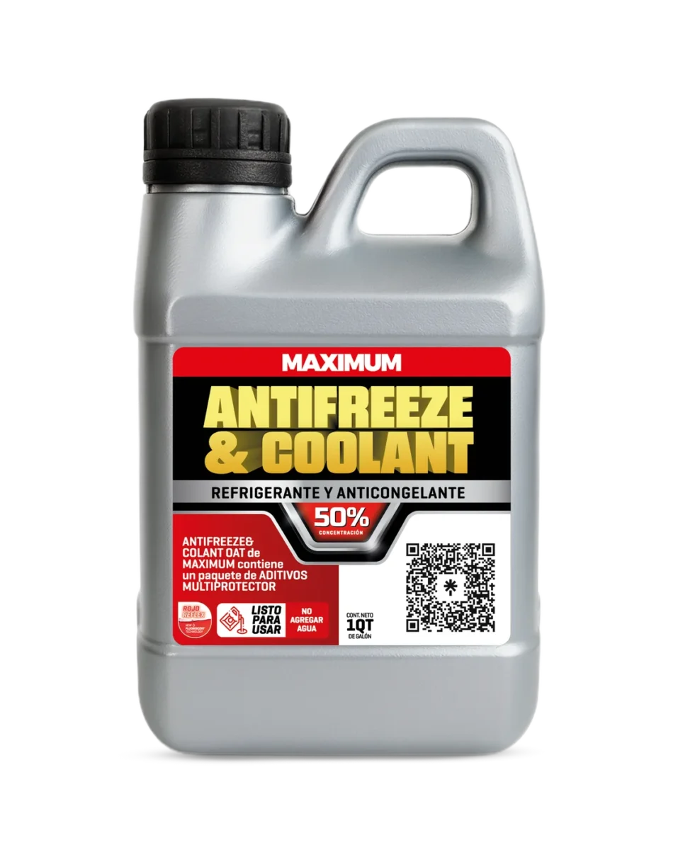Refrigerante Maximum Antifreeze & Coolant OAT 50% Rojo Reflex – 1 Litro