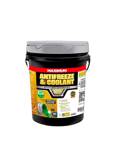 Refrigerante Maximum Antifreeze & Coolant OAT 50% Verde Reflex – 5 Galones