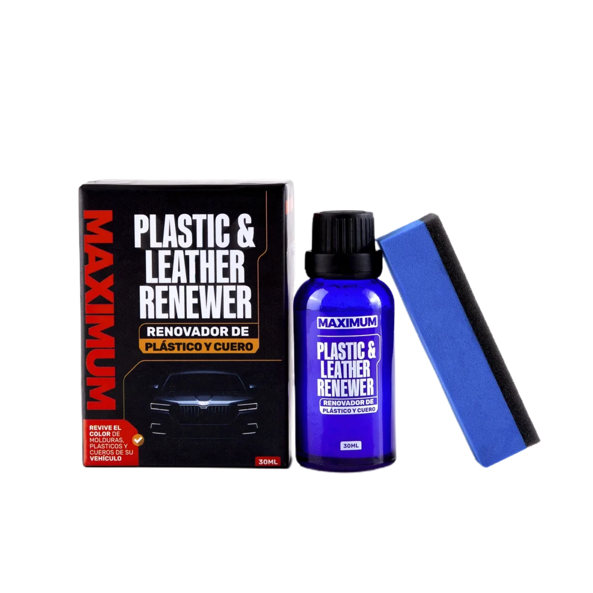 Renovador de Plásticos y Cuero Maximum Plastic & Leather Renewer – 30 ML