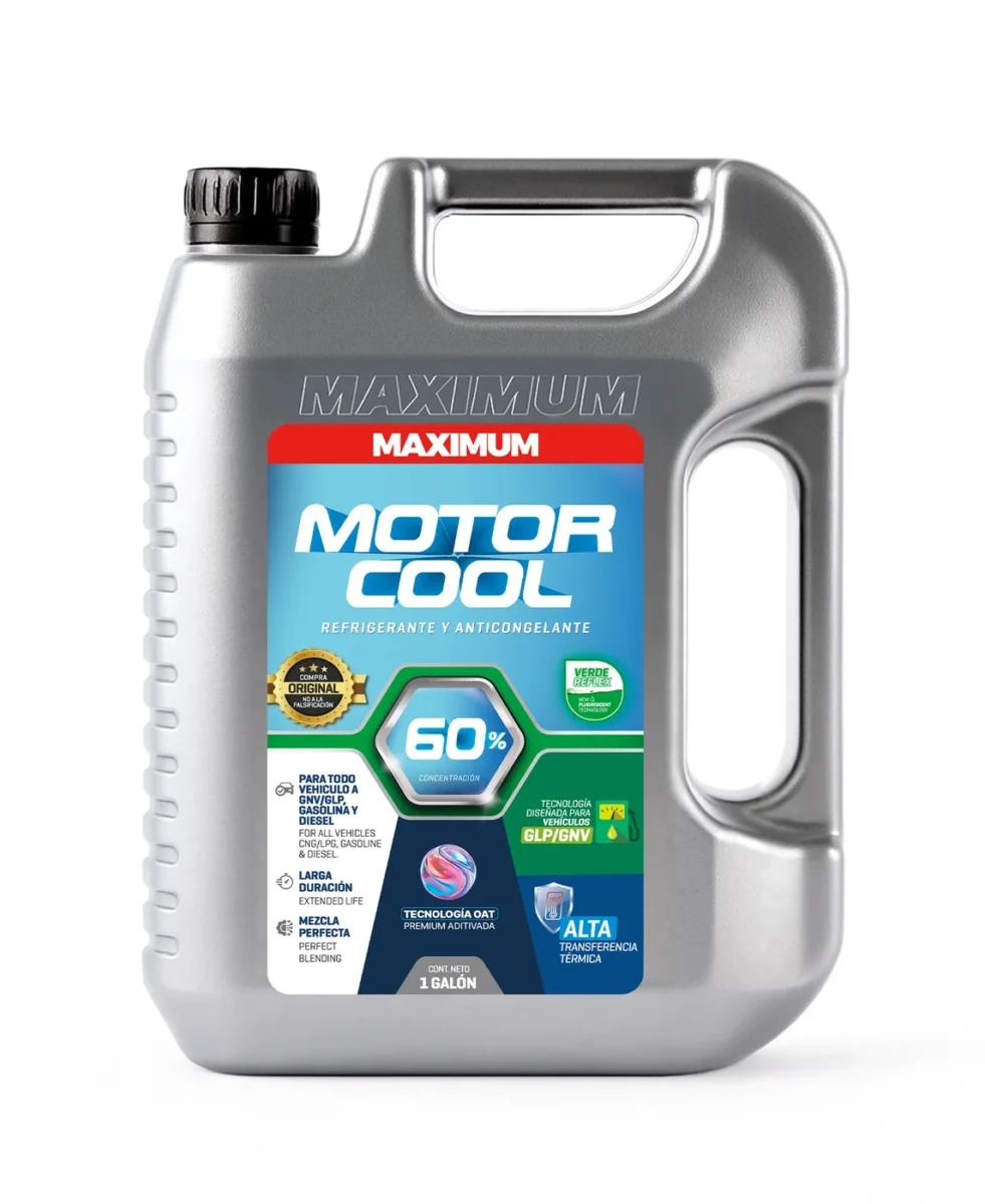 Refrigerante Maximum Motor Cool 60/40 Verde Reflex para Vehículos GLP/GNV