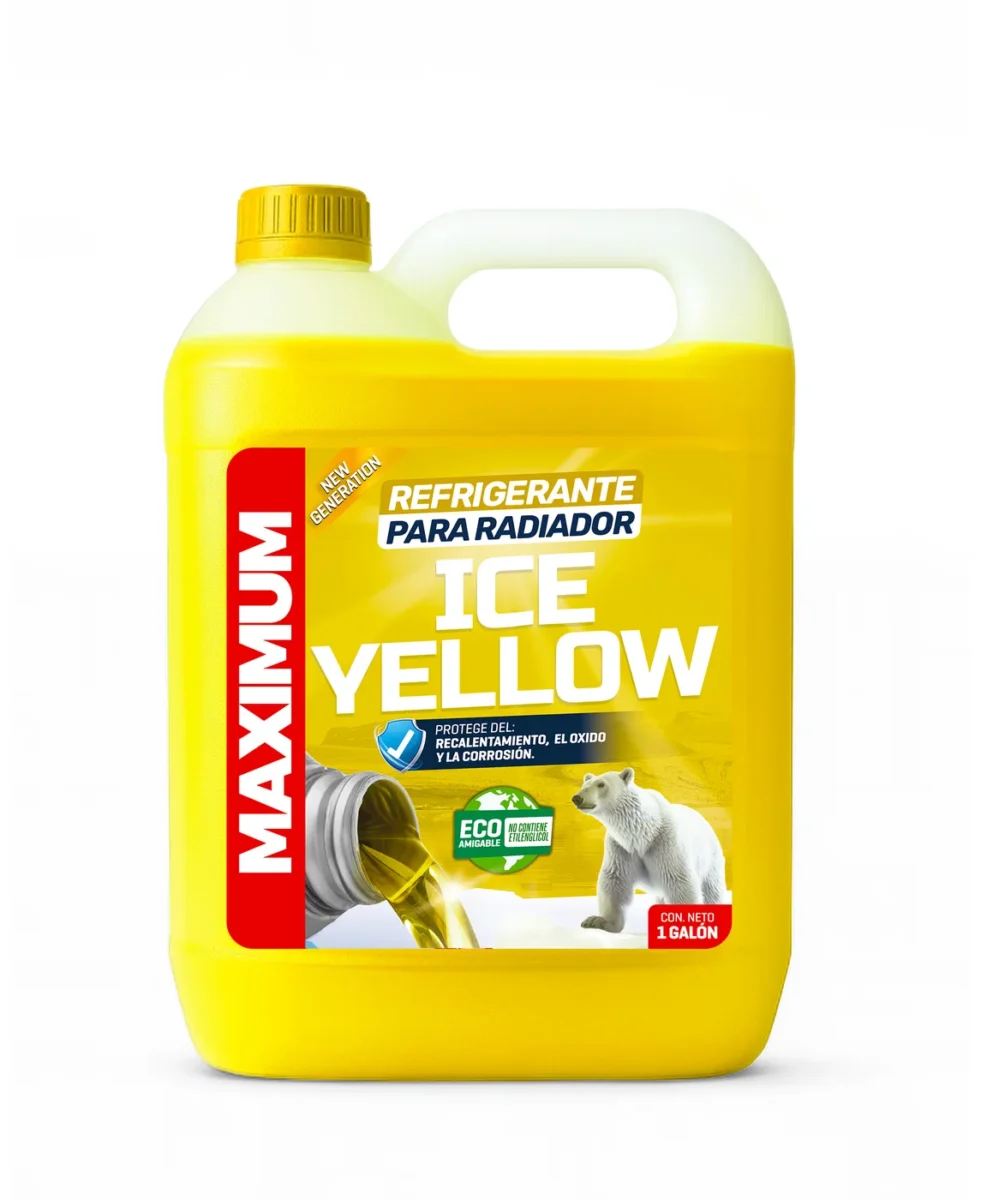 Refrigerante Maximum ICE Yellow para Radiador – 1 Galón