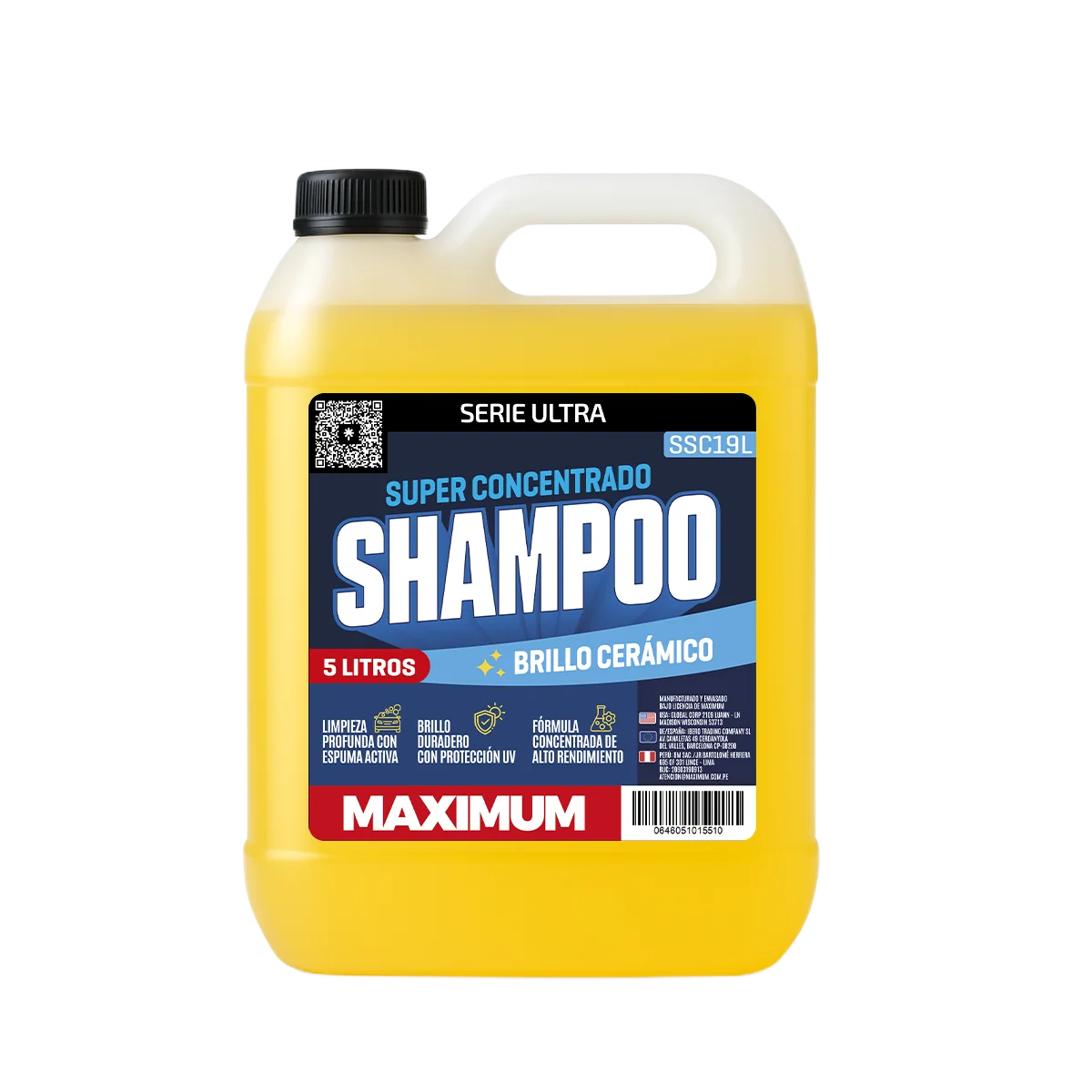 Shampoo con Cera Maximum High Efficiency – 5 Litros